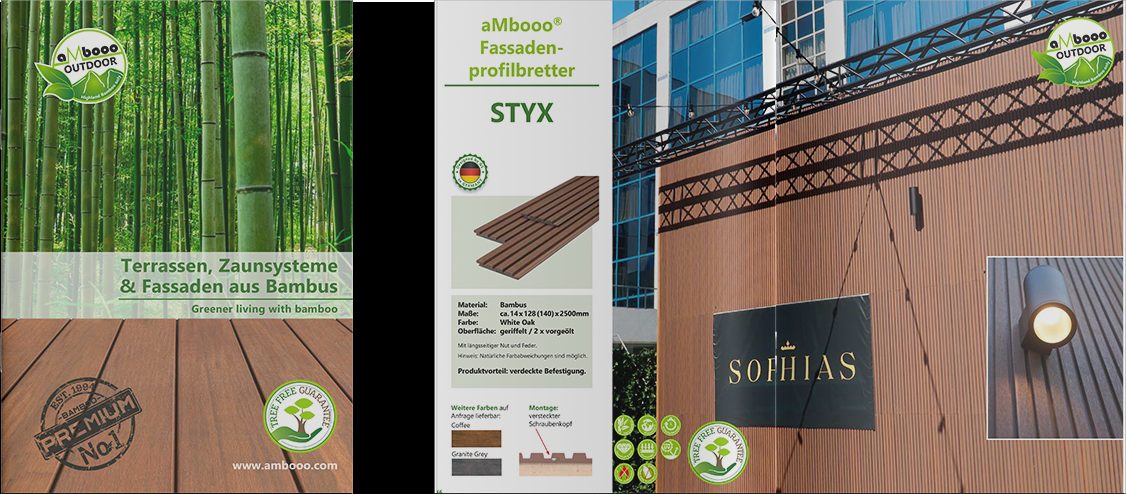 Alter Katalog mit eigener Submarke „aMbooo Outdoor“